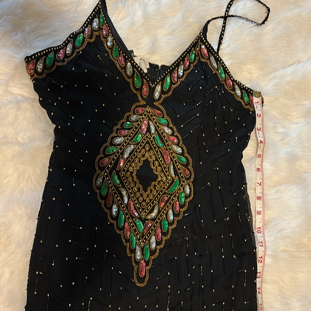Silk beaded dress - Picture 5 of 5